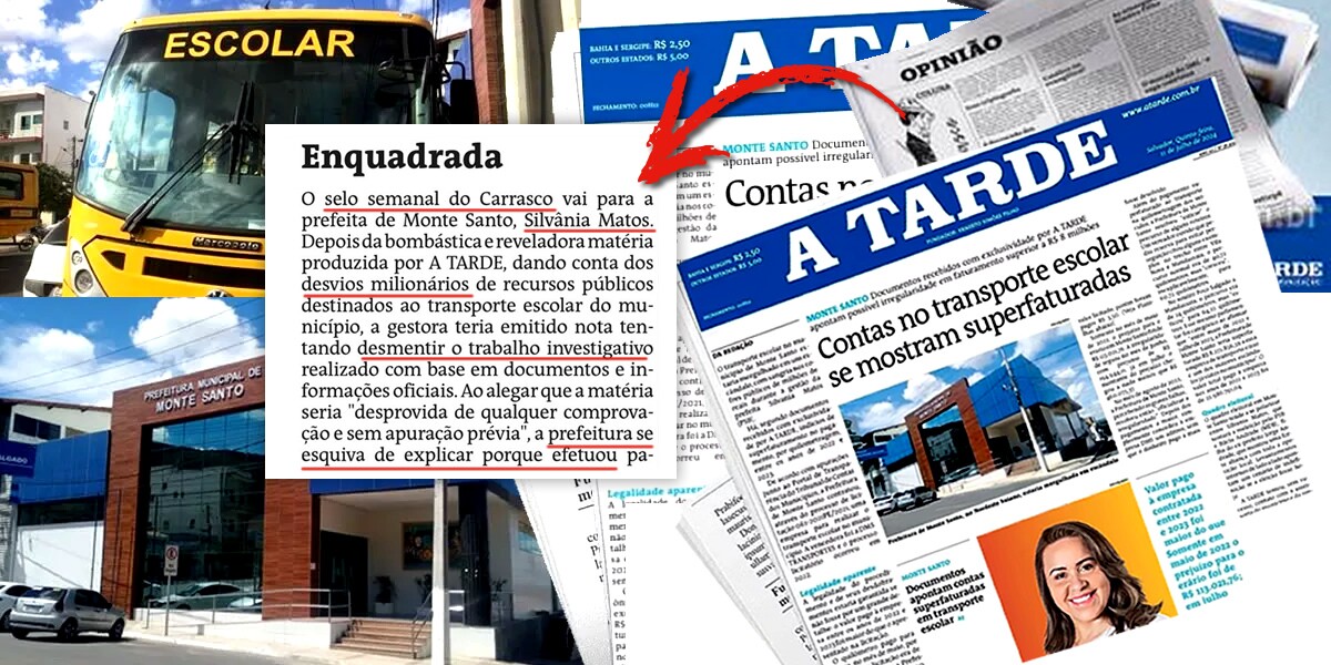 Jornal A TARDE rebate Nota da Prefeita e afirma que ela escondeu da população que  TCM questionou Suposto Superfaturamento de R$ 8 MILHÕES